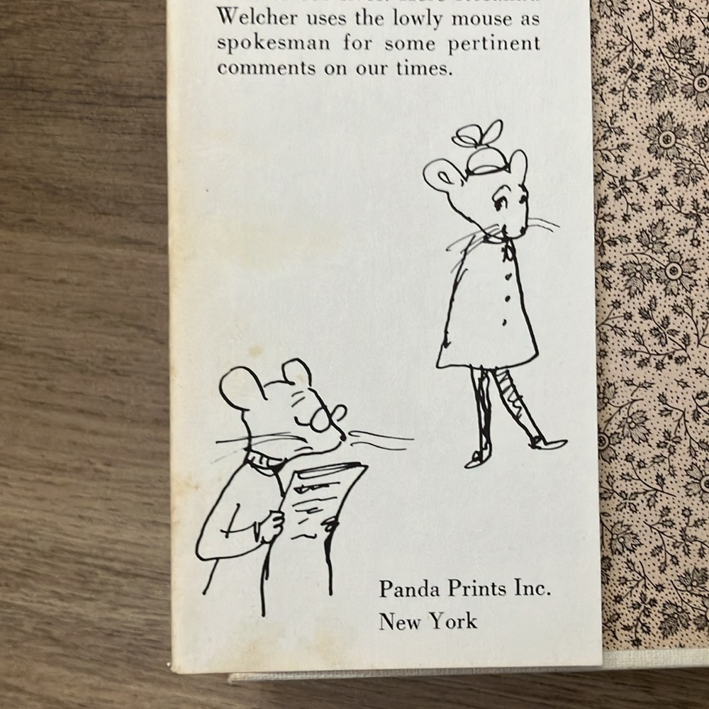SQUEAKING BY by   ROSALIND WELCHER Panda Prints , Inc NY hardcover book - Picture 12 of 16